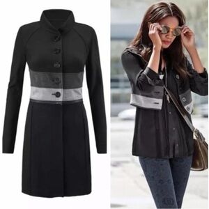 CAbi Love Carol Collection Black Gray Convertible #3176 Jacket - Size M